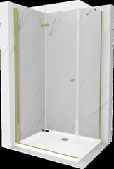 Mexen Lima -suihkukaappi, kulta+valkoinen/kulta, 70 x 80 cm hinta ja tiedot | Suihkukaapit ja suihkunurkat | hobbyhall.fi