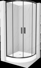Suihkukaappi Mexen Lima, altaalla ja luukulla, musta, 80 x 80 cm hinta ja tiedot | Suihkukaapit ja suihkunurkat | hobbyhall.fi