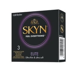 Kondomit LIFESTYLES SKYN Elite, 3 kpl. hinta ja tiedot | Kondomit | hobbyhall.fi