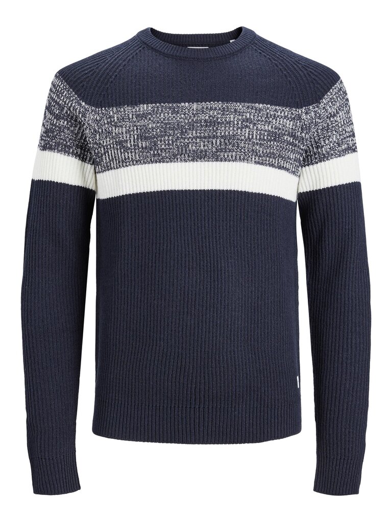 Jack & Jones lasten pusero 12236760*01, tummansininen/valkoinen 5715428217699 hinta ja tiedot | Poikien puserot, liivit ja jakut | hobbyhall.fi