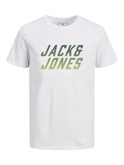 Jack & Jones lasten t-paita 12236745*03, valkoinen hinta ja tiedot | Poikien paidat | hobbyhall.fi