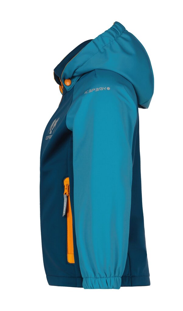 Icepeak lasten softshell-takki Jenett 51868-3*338, petrooli/sininen hinta ja tiedot | Poikien takit | hobbyhall.fi