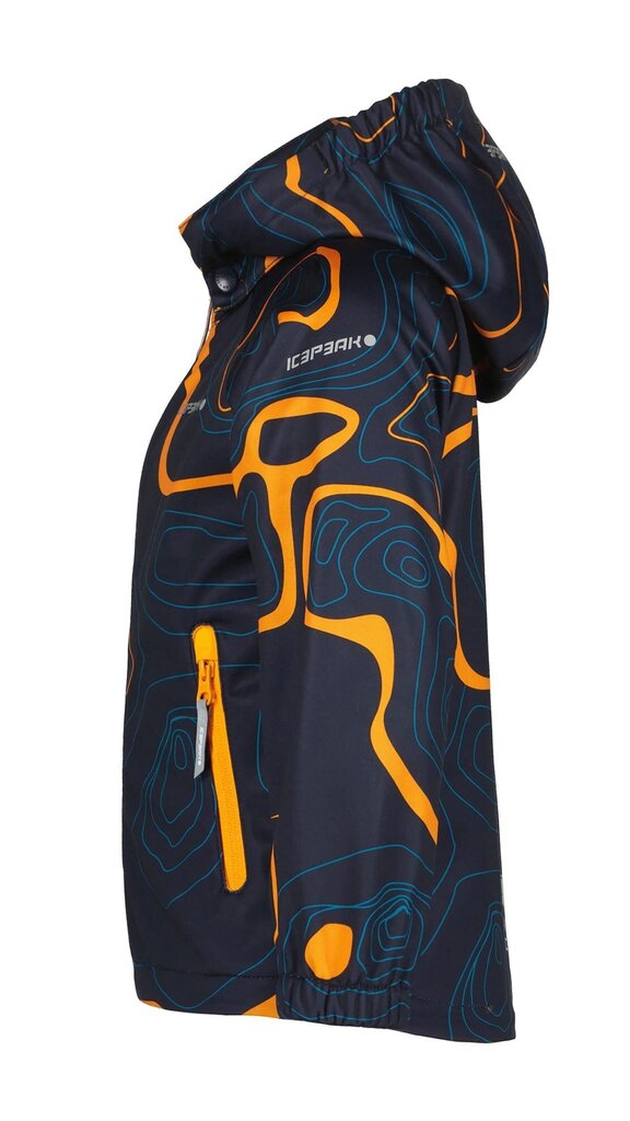 Icepeak lasten softshell-takki Joice 51869-3*390, tummansininen/oranssi hinta ja tiedot | Poikien takit | hobbyhall.fi