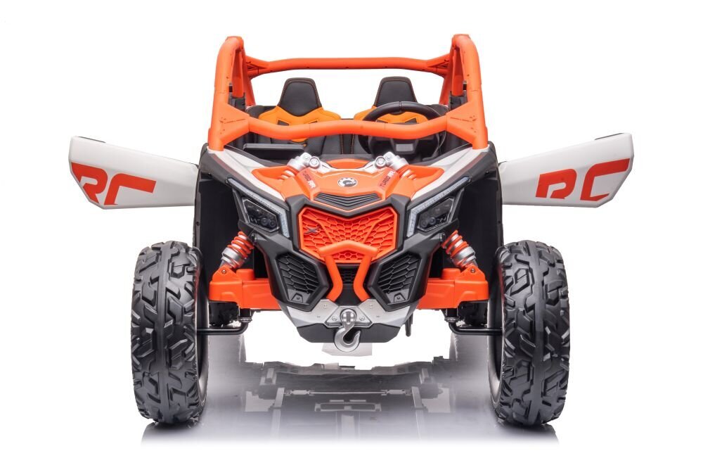 Kaksipaikkainen sähköauto lapsille Buggy DK-CA001, oranssi hinta ja tiedot | Lasten sähköautot | hobbyhall.fi