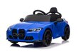 BMW M4, yksipaikkainen sähköauto lapsille, sininen hinta ja tiedot | Lasten sähköautot | hobbyhall.fi