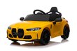 BMW M4, yksipaikkainen sähköauto lapsille, keltainen hinta ja tiedot | Lasten sähköautot | hobbyhall.fi