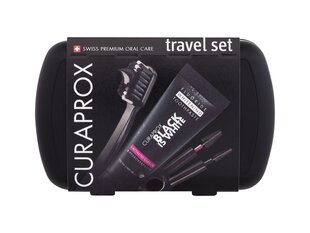 Matkahammashoitopakkaus Curaprox Black Is White Travel hinta ja tiedot | Curaprox Hygieniatuotteet | hobbyhall.fi