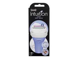 Wilkinson Sword Intuition Dry Skin partakone naisille, 1 kpl hinta ja tiedot | Parranajo ja karvanpoisto | hobbyhall.fi