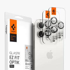 Spigen Optik.tR EZ Fit Camera Protector, white titanium hinta ja tiedot | Näytönsuojakalvot ja -lasit | hobbyhall.fi