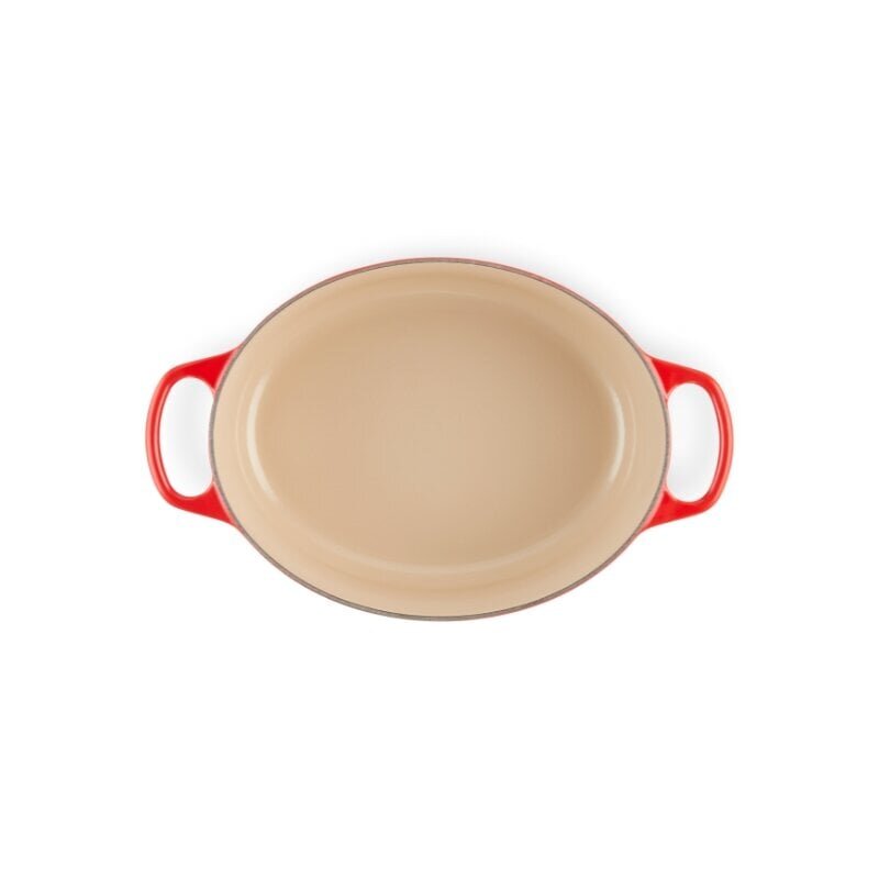 Le Creuset Valurautapata soikea 31cm, 6,3L punainen hinta ja tiedot | Kattilat ja painekattilat | hobbyhall.fi