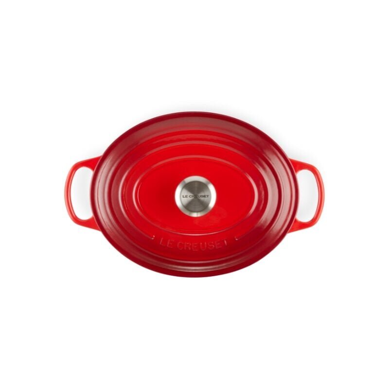 Le Creuset Valurautapata soikea 31cm, 6,3L punainen hinta ja tiedot | Kattilat ja painekattilat | hobbyhall.fi