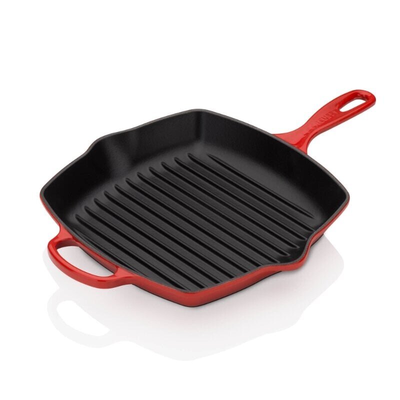 Le Creuset Valurautainen grillipannu neliö; 26x26cm punainen hinta ja tiedot | Paistinpannut | hobbyhall.fi