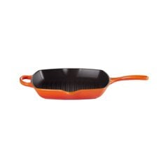 Le Creuset Valurautainen grillipannu neliö; 26x26cm oranssi hinta ja tiedot | Paistinpannut | hobbyhall.fi