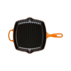 Le Creuset Valurautainen grillipannu neliö; 26x26cm oranssi hinta ja tiedot | Paistinpannut | hobbyhall.fi