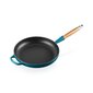 Le Creuset Valurautapannu puukahvalla 28cm sininen hinta ja tiedot | Paistinpannut | hobbyhall.fi