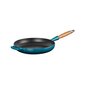 Le Creuset Valurautapannu puukahvalla 28cm sininen hinta ja tiedot | Paistinpannut | hobbyhall.fi