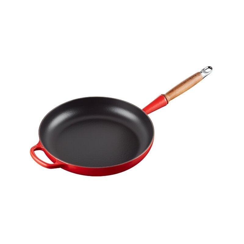 Le Creuset Valurautapannu puukahvalla 28cm punainen hinta ja tiedot | Paistinpannut | hobbyhall.fi