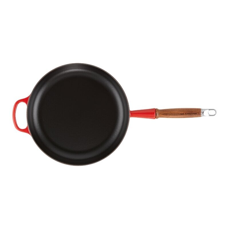 Le Creuset Valurautapannu puukahvalla 28cm punainen hinta ja tiedot | Paistinpannut | hobbyhall.fi