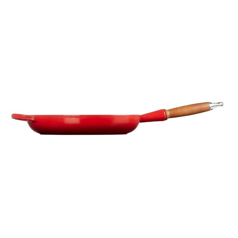 Le Creuset Valurautapannu puukahvalla 28cm punainen hinta ja tiedot | Paistinpannut | hobbyhall.fi
