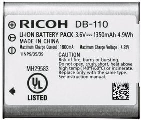 Ricoh-akku DB-110 OTH (37838) hinta ja tiedot | Ricoh Puhelimet, älylaitteet ja kamerat | hobbyhall.fi