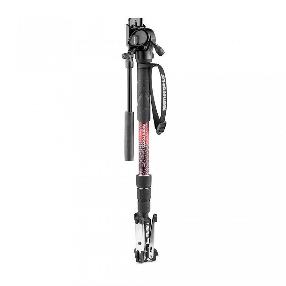 Manfrotto monopod Element MII Video MVMELMIIA4LIVE, punainen hinta ja tiedot | Kamerajalustat | hobbyhall.fi