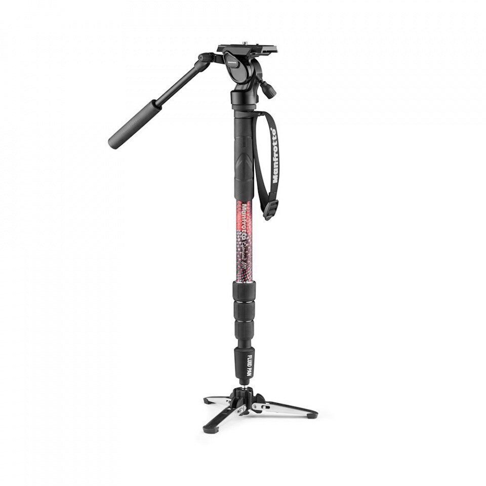 Manfrotto monopod Element MII Video MVMELMIIA4LIVE, punainen hinta ja tiedot | Kamerajalustat | hobbyhall.fi