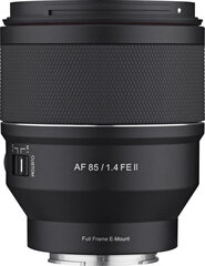 Samyang AF 85mm f/1.4 FE II -objektiivi Sonylle hinta ja tiedot | Samyang Puhelimet, älylaitteet ja kamerat | hobbyhall.fi