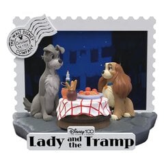 Disney 100-vuotisjuhlavuoden D-Stage PVC-diorama Lady ja kulkuri 12 cm hinta ja tiedot | Poikien lelut | hobbyhall.fi