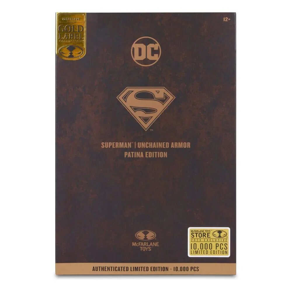 DC Multiverse -toimintahahmo Teräsmies ketjuton panssari (patina) (kultainen etiketti) 18 cm hinta ja tiedot | Poikien lelut | hobbyhall.fi