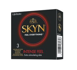 Kondomit LIFESTYLES SKYN Intense Feel, 3 kpl hinta ja tiedot | Kondomit | hobbyhall.fi