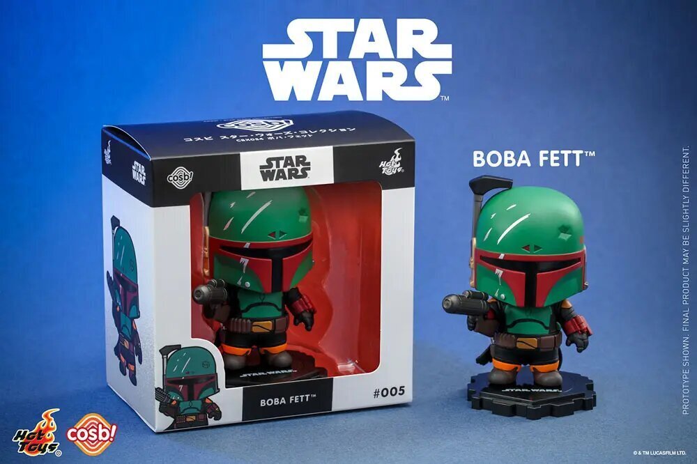 Tähtien sota: Mandalorialainen Cosbi -minihahmo Boba Fett Musta 8 cm hinta ja tiedot | Poikien lelut | hobbyhall.fi