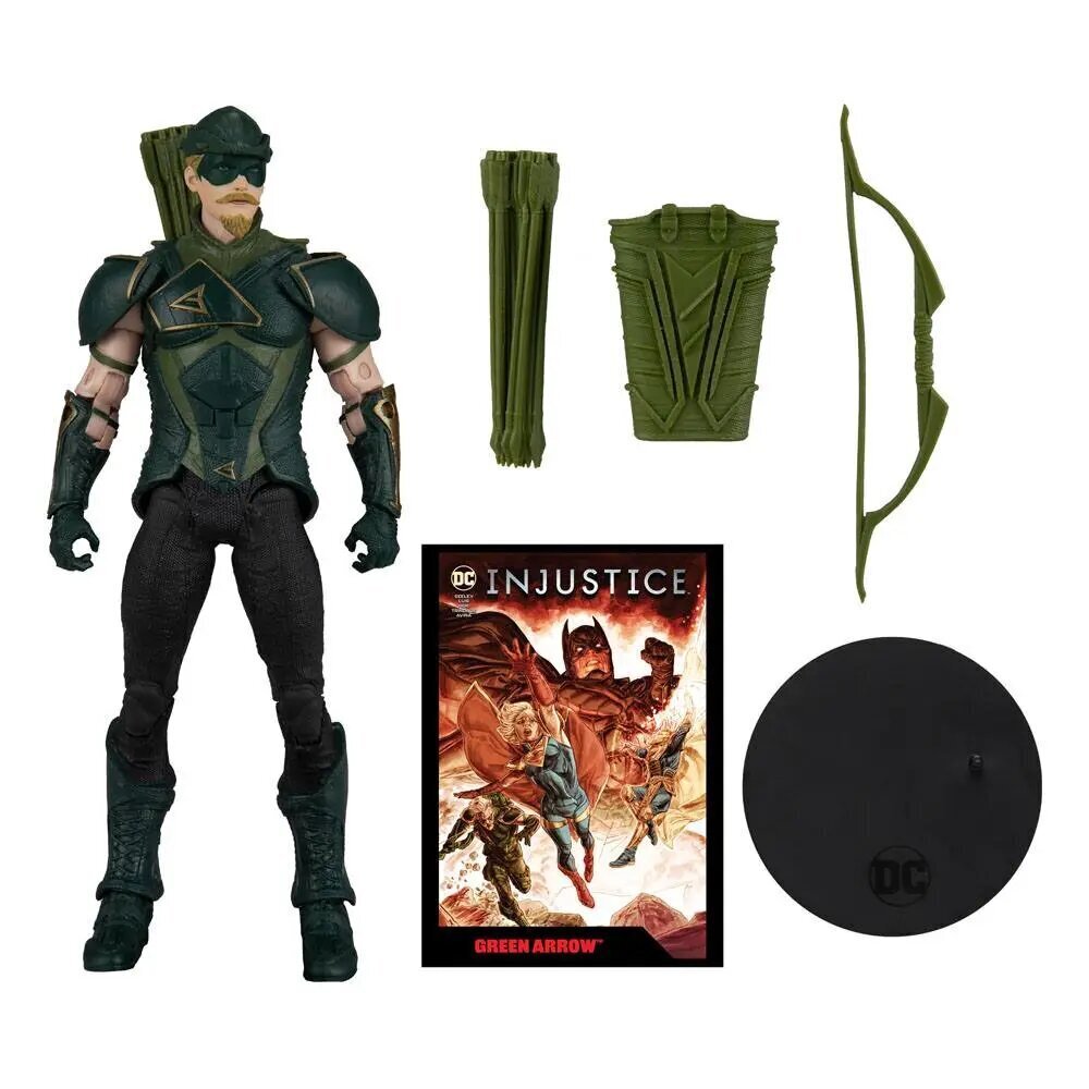 DC Direct -pelitoimintahahmo Vihreä nuoli (Injustice 2) 18 cm hinta ja tiedot | Poikien lelut | hobbyhall.fi