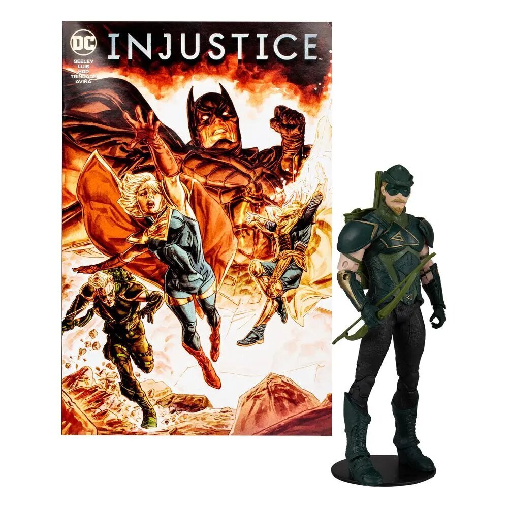 DC Direct -pelitoimintahahmo Vihreä nuoli (Injustice 2) 18 cm hinta ja tiedot | Poikien lelut | hobbyhall.fi