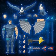 SilverHawks Ultimates Toimintahahmo Steelwill 18 cm hinta ja tiedot | Poikien lelut | hobbyhall.fi