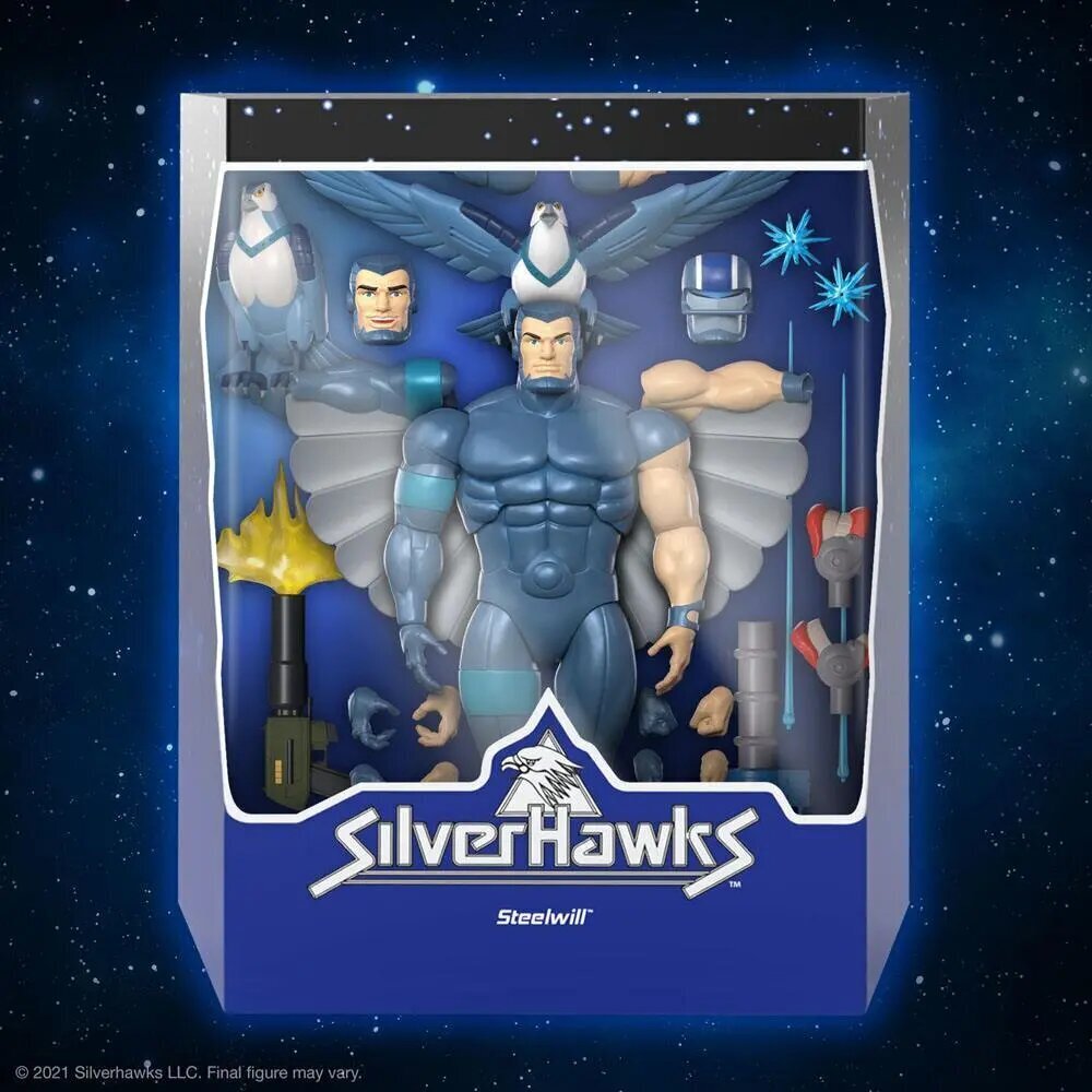 SilverHawks Ultimates Toimintahahmo Steelwill 18 cm hinta ja tiedot | Poikien lelut | hobbyhall.fi