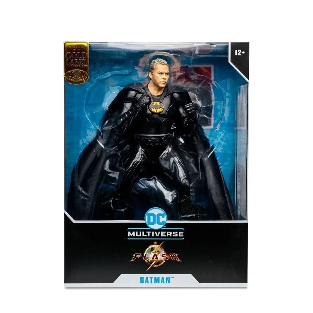 DC The Flash -elokuvapatsas Batman Multiverse naamioitumaton (kultainen etiketti) 30 cm hinta ja tiedot | Poikien lelut | hobbyhall.fi