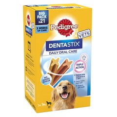 Pedigree Dentastix isokokoisille koirille, 16x270 g hinta ja tiedot | Koiran herkut | hobbyhall.fi