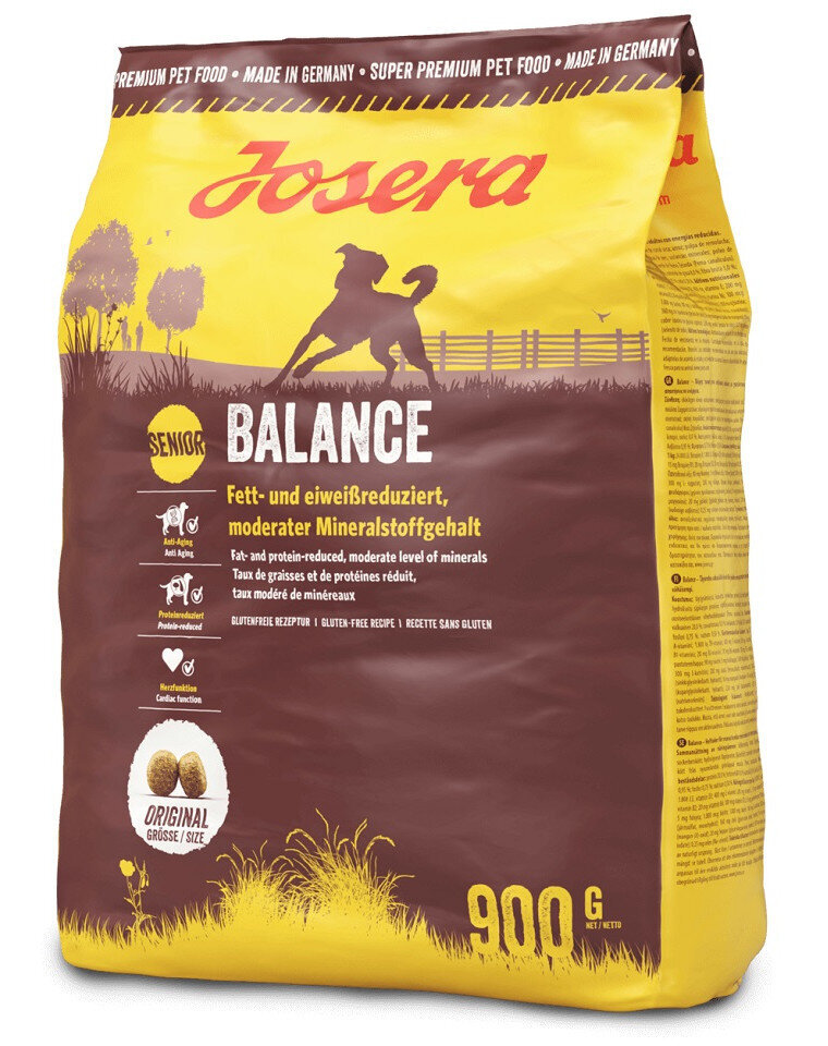 Josera Dog Balance ravinto vanhemmille koirille, 5x900 g hinta ja tiedot | Koiran kuivaruoka | hobbyhall.fi