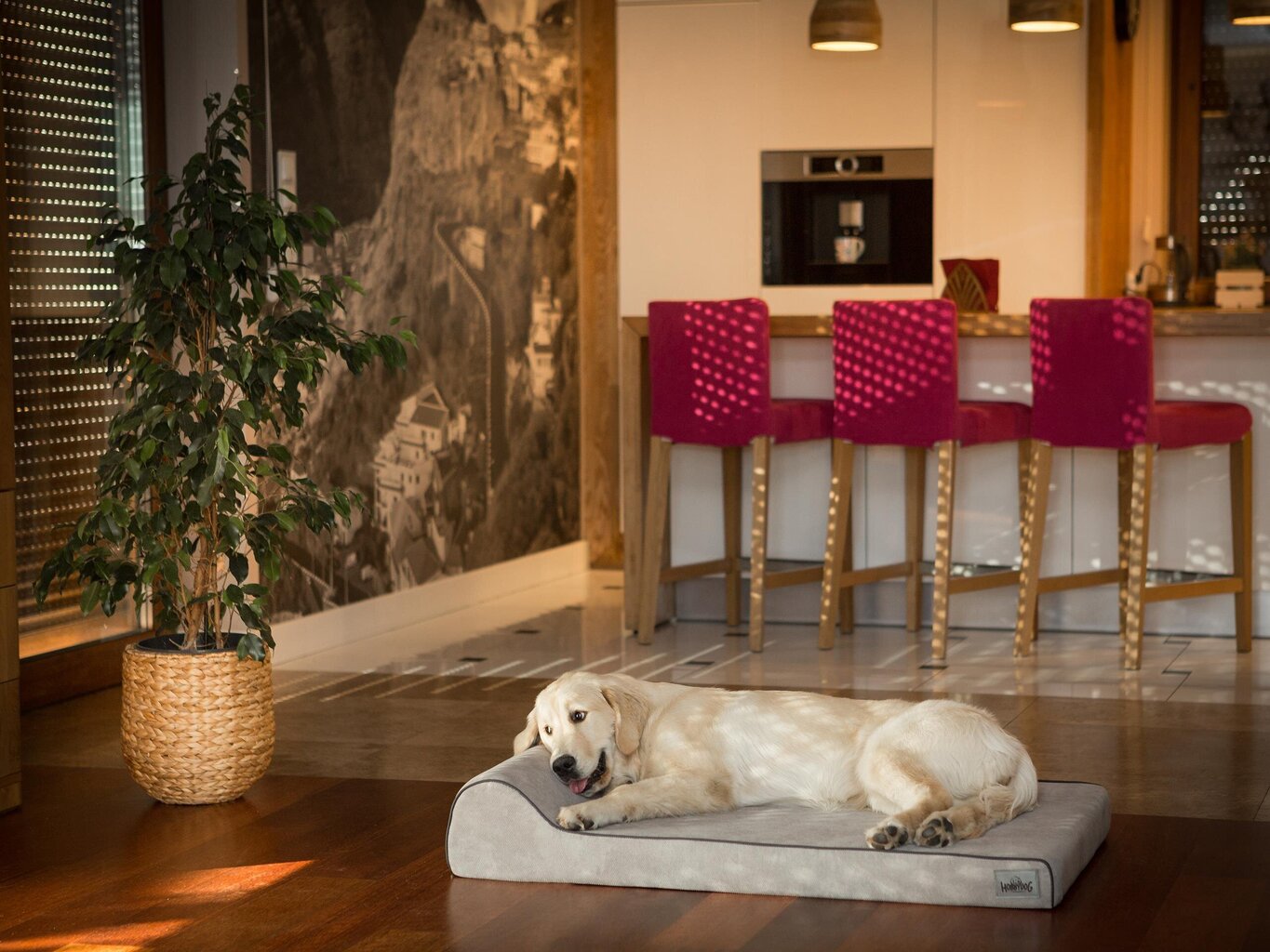 Hobbydog patja lemmikeille Fun Light Grey, L, 100x64 cm hinta ja tiedot | Pedit ja pesät | hobbyhall.fi