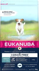 Eukanuba Grain Free ravinto pienten ja keskikokoisten rotujen aikuisille koirille, 3 kg hinta ja tiedot | Koiran kuivaruoka | hobbyhall.fi