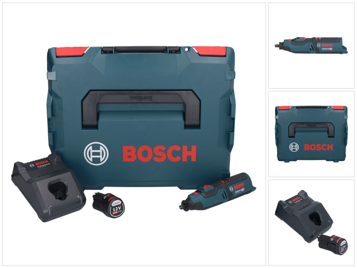 Bosch GRO 12V-35 Ammattikäyttöön tarkoitettu akkuruuvinväännin 12 V + 1x akku 2,0 Ah + laturi + L-Boxx -laatikko hinta ja tiedot | Akkuporakoneet ja ruuvinvääntimet | hobbyhall.fi