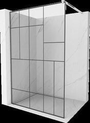 Suihkuseinä Mexen Kioto, musta kuvio/kromi, 70 x 200 cm hinta ja tiedot | Suihkuseinät ja -ovet | hobbyhall.fi