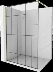 Suihkuseinä Mexen Kioto, musta kuvio/kulta, 100 x 200 cm hinta ja tiedot | Suihkuseinät ja -ovet | hobbyhall.fi