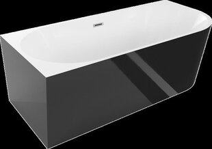 Kylpyamme Mexen Montana, 170 x 80 cm, valkoinen/musta+kromi hinta ja tiedot | Kylpyammeet | hobbyhall.fi