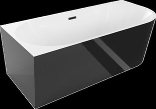 Kylpyamme Mexen Montana, 170 x 80 cm, valkoinen/musta+musta hinta ja tiedot | Kylpyammeet | hobbyhall.fi