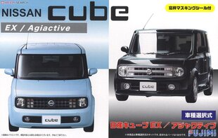 Liimattava pienoismalli Fujimi ID-66 Nissan Cube EX/Adjuctive w/Window Frame Masking Seal 1/24 , 39374 hinta ja tiedot | Koottavat pienoismallit | hobbyhall.fi