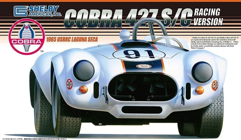 Liimattava pienoismalli Fujimi RS-56 Shelby Cobra 427 S/C Racing Version 26715 1/24