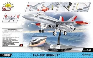 Klockin asevoimat F/A-18C Hornet Sveitsin ilmavoimat hinta ja tiedot | Cobi Klocki Lelut yli 3-vuotiaille lapsille | hobbyhall.fi