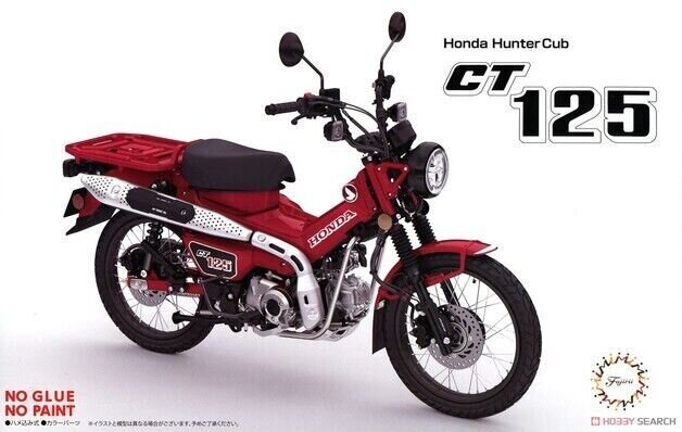Liimattava pienoismalli Fujimi B-NX-No3 Honda CT125 (Hunter Cub/Growing Red) 142012 1/12 hinta ja tiedot | Koottavat pienoismallit | hobbyhall.fi