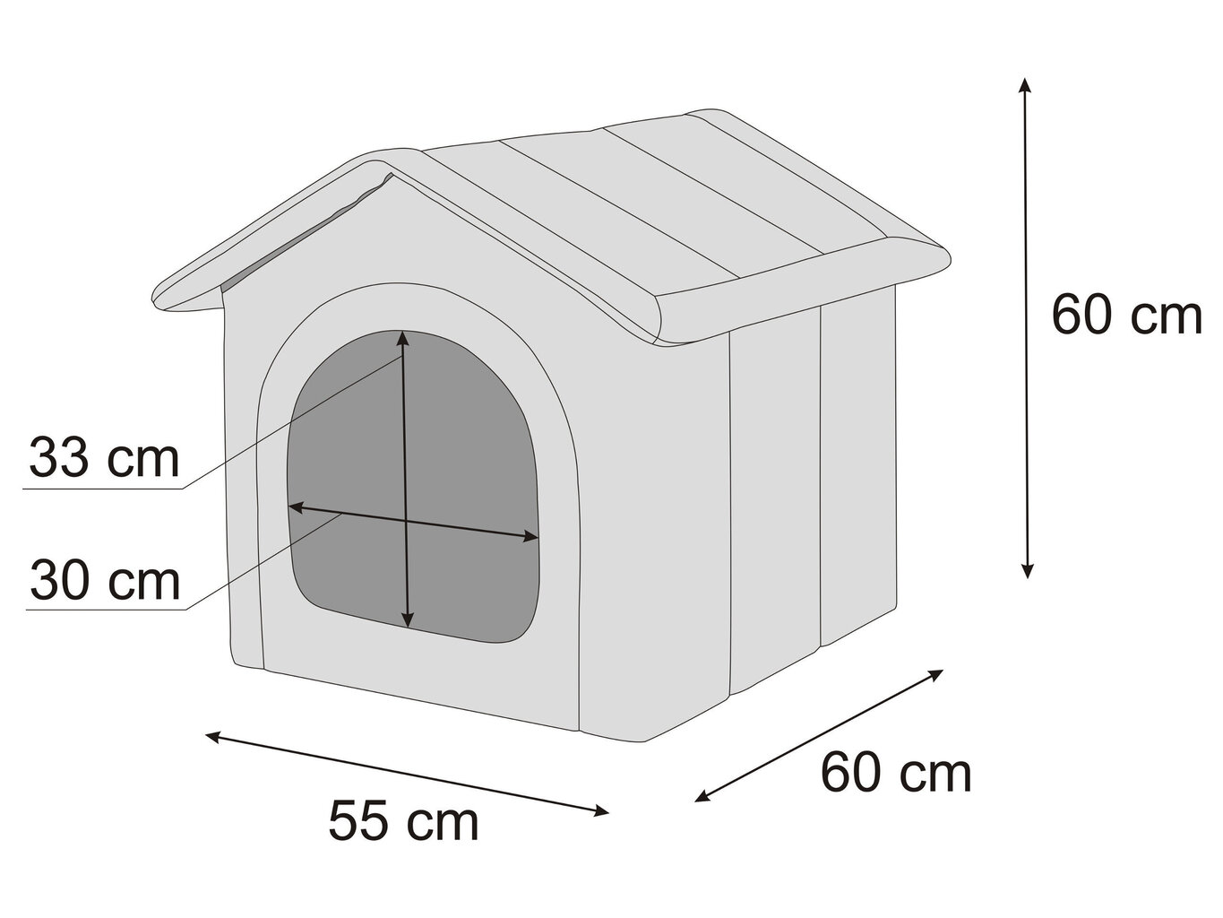 Hobbydog peti Black Ecolen R4, 55x60 cm hinta ja tiedot | Pedit ja pesät | hobbyhall.fi